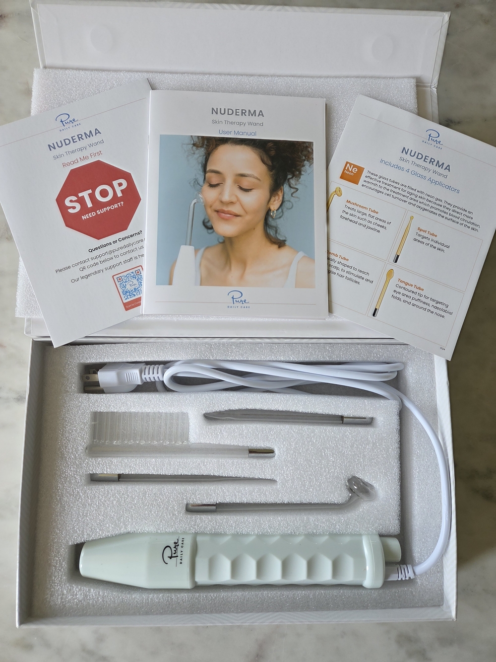 EUC Pure Daily Care NuDerma Skin Therapy Wand